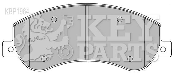 KEY PARTS Комплект тормозных колодок, дисковый тормоз KBP1964